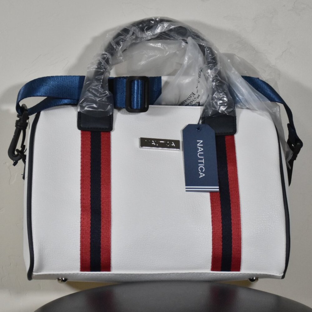 Nautica White Red Handbag